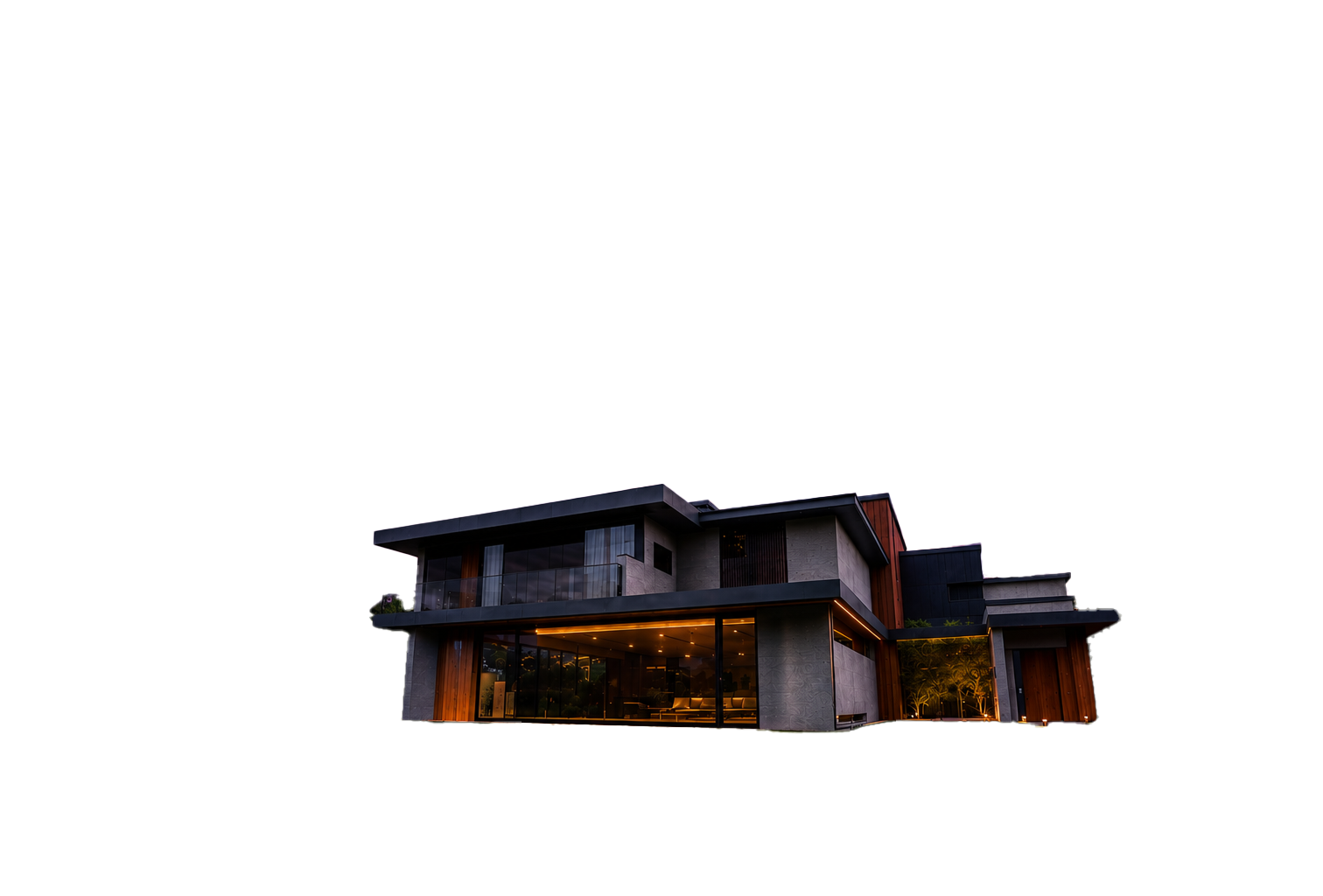 Modern huis uit Parasite